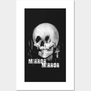 Optical illusion Vanity or Skull Look Close Salon Hair Stylist Mirror Mirror Mandela Effect Gothic Vintage 101 Posters and Art